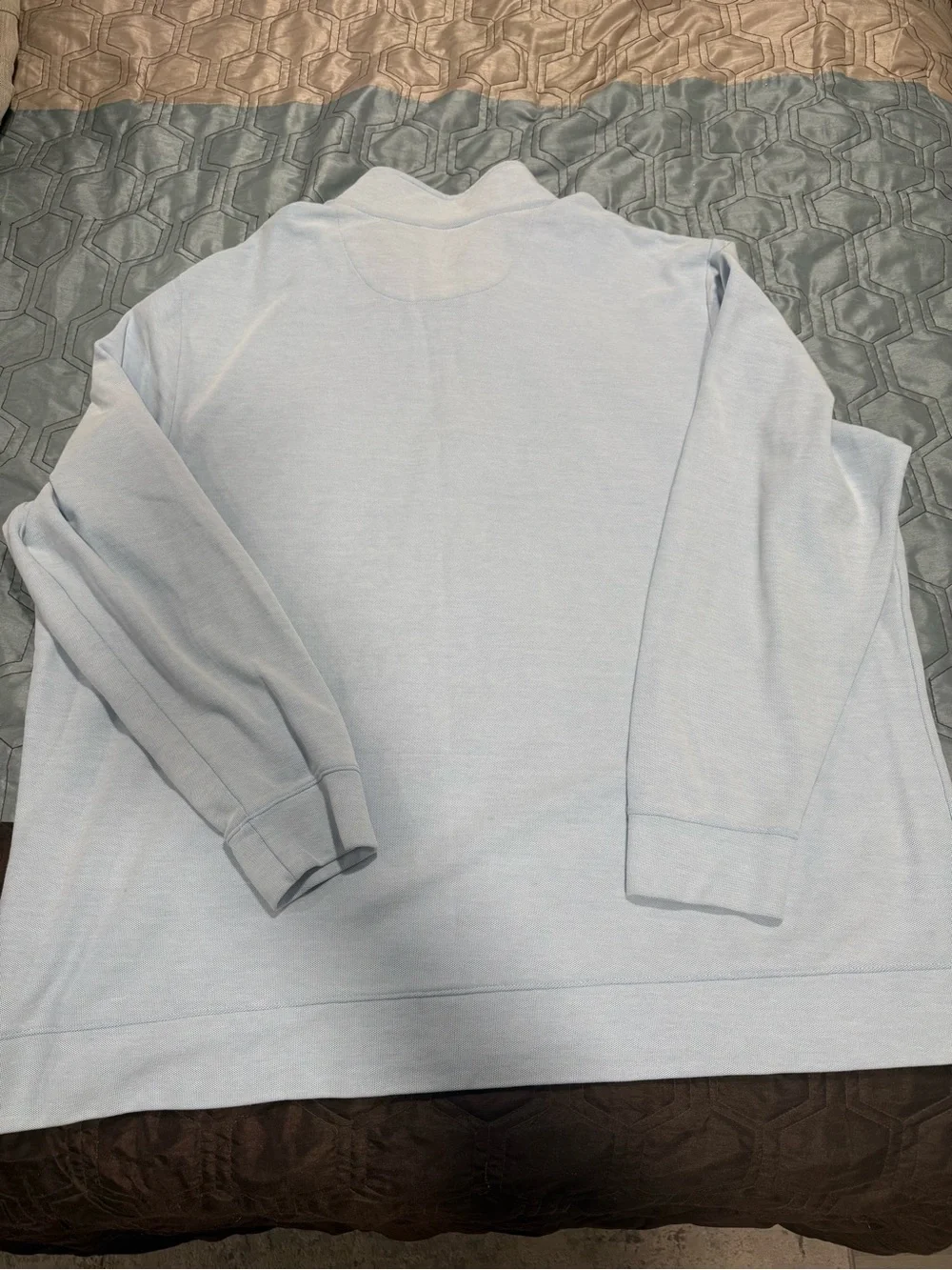 Vineyard Vines Mens Blue 100% Cotton  1/4 Zip Pullover Sweater Whale Logo 3XB - Picture 6 of 7